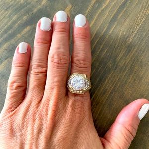 14k Gold Plated Designer Ring